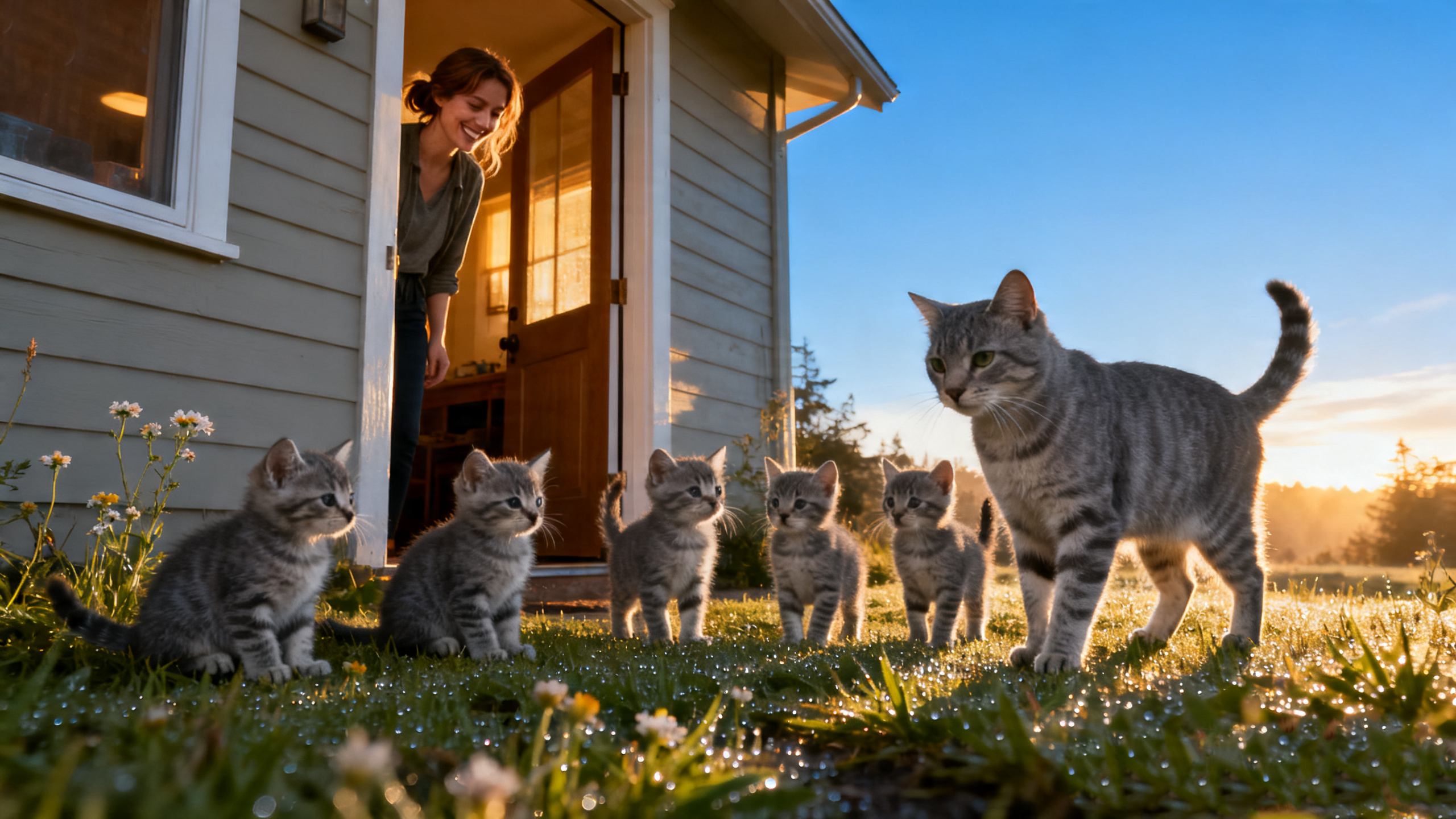 Mía, la gata de Portland que se escapó de casa y volvió con 5 gatitos: una historia de instinto, supervivencia y amor